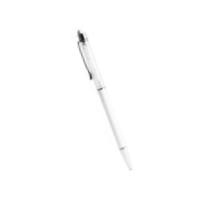 Reiko Reiko Stylus Pen With Ballpoint Style Pen, Crystal And Clip Design For Universal Touchscreen Electronic Device Black - Styli - Retail Packaging - White