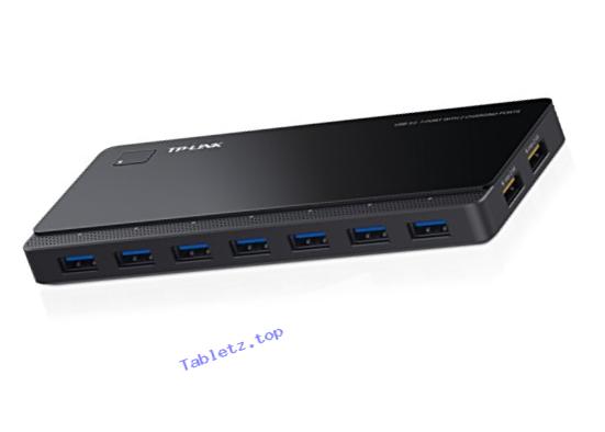 TP-Link UH720 USB 3.0 7-Port Hub with 2 Exclusive Smart Charging Ports Optimally Charge Your iOS (iPad/iPhone) and Android (Tablet/Phone), Supports Windows, Mac OS X and Linux Systems, Backwards…