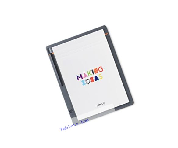 Wacom Bamboo Slate Smartpad A4 (Letter Size) / Large Notepad with Digitization Technology incl. Stylus with Ballpoint Pen / Compatible with Android and Apple