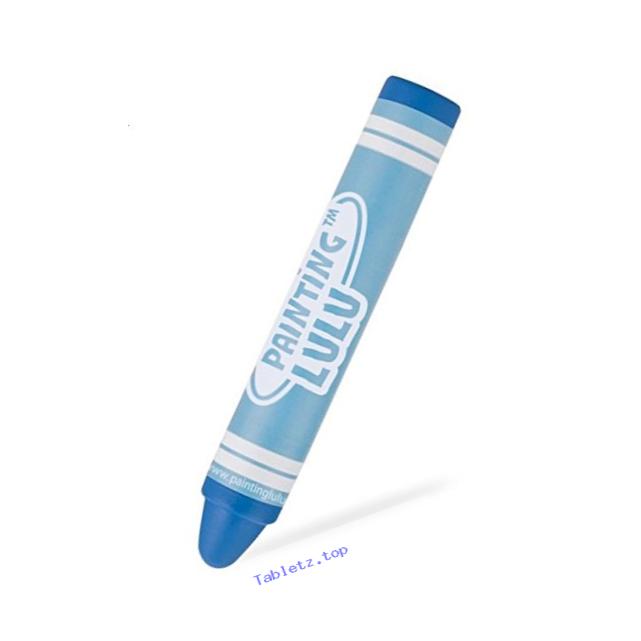 Best Stylus for Kids - Fun Crayon Stylus Pen. Blue Kids Stylus for iPad, Tablets and Touch Screens