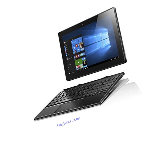 Lenovo IdeaPad Miix 310, 10.1-Inch Windows Laptop, 2 in 1 Laptop, (Intel Atom X5 Z8350, 1.44 GHz, 2 GB RAM, 64 GB eMMC, Windows 10), Black, 80SG001FUS