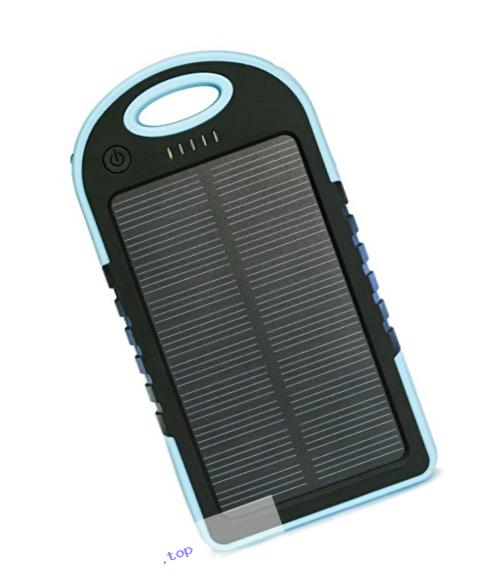 hsini Solar Power Cell Phone Battery Charger for Apple iphone ipad ipod Samsung Galaxy - Retail Packaging - Blue