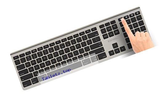 Kanex MultiSync Aluminum Bluetooth Full Size Keyboard w/ numeric keypad-compatible w/ iPhone/iPad/MacBook/Mac