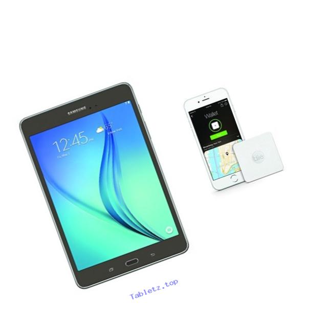 Samsung Galaxy Tab A 8-Inch Tablet (Wi-Fi)(16 GB, Smoky Titanium) and Tile Slim 1-pack Bundle