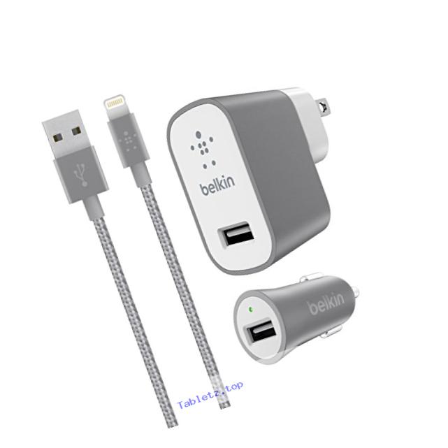 Belkin Charger Kit for iPhone & iPad - Retail Packaging - Gray