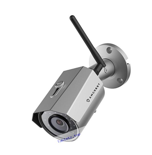 Amcrest IPM-723S Outdoor 960P 1.3 Megapixel (1280TVL) WiFi Wireless IP Security Bullet Camera - IP67 Weatherproof, 1.3MP (1280 x 960) (Silver)