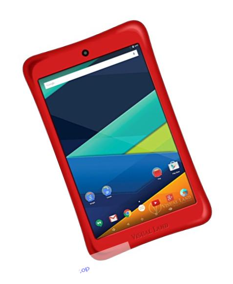 Prestige ELITE A8Qi - 8-inch IPS INTEL AtomX3 QuadCore 16GB Android 5.1 Lollipop Tablet with Safety Bumper included - Red