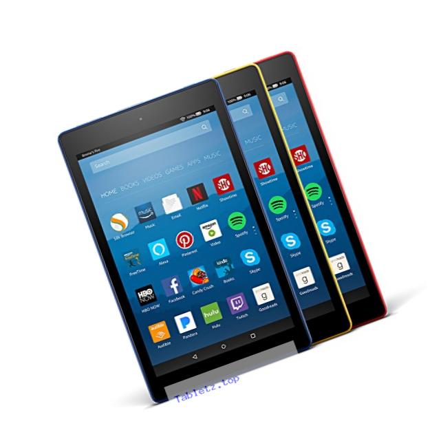 All-New Fire HD 8 Variety Pack, 32GB - Includes Special Offers (Marine Blue/Punch Red/Canary Yellow)