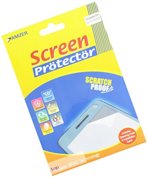 Amzer AMZ95863 Kristal Clear Screen Guard Scratch Protector Shield for Samsung Galaxy Tab 3 10.1 GT-P5200, GT-P5210 - Retail Packaging - Clear